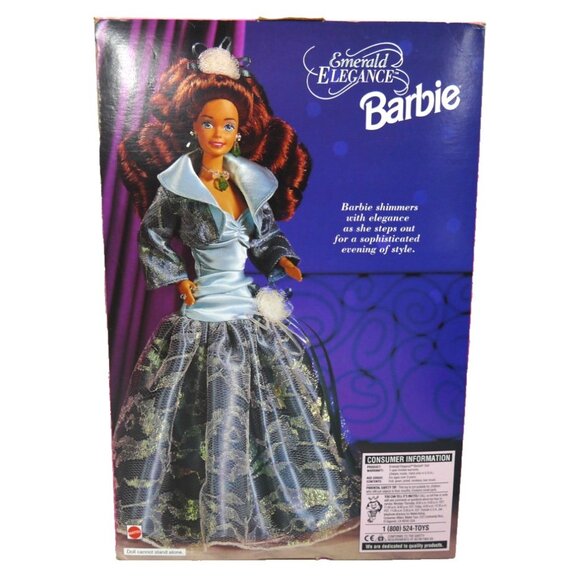 BARBIE Emerald Elegance Special Edition doll MATTEL 1994 NEW, BOX DAMAGED - Picture 2 of 2
